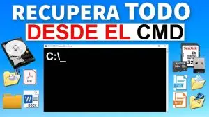 Recuperar Archivos borrados desde el CMD / Borrados / Formateados / Eliminados / Disco Duro, Memoria USB, SD