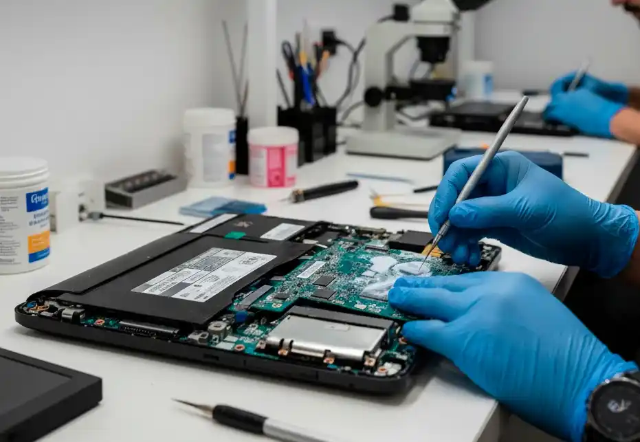 ¿Tu laptop se mojó o sufrió daño a nivel componente?