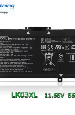 Batería HP LK03XL modelo 916368-541